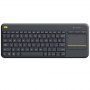 Logitech | K400 Plus | Keyboard with Trackpad | Wireless | NL | Black | USB port | 380 g - 2